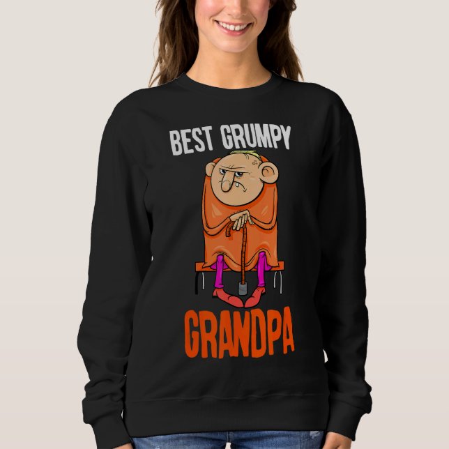 Manar Best Grumpy Grandpa Grandpa Fars dag T Shirt (Framsida)