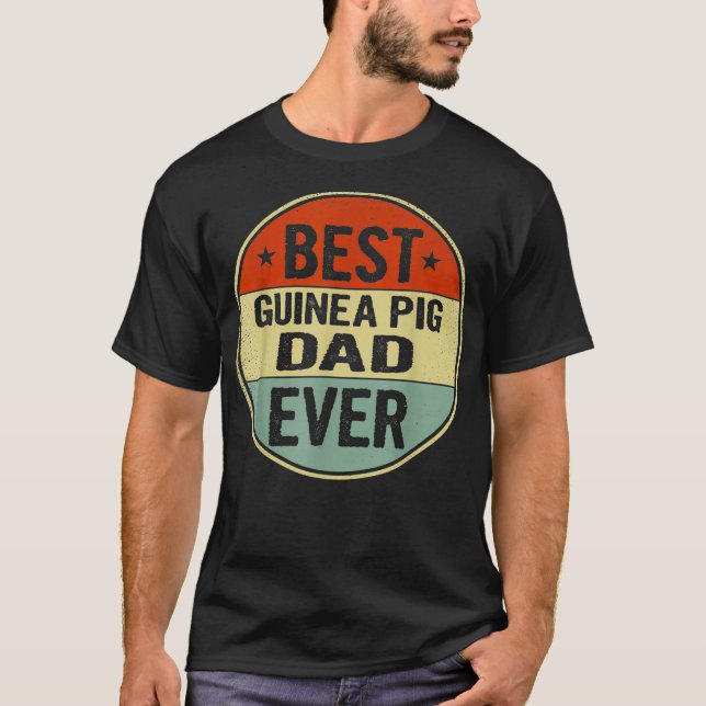 Manar Best Guinea Gris Pappa,, Retro Stil Coola Bi T Shirt (Framsida)