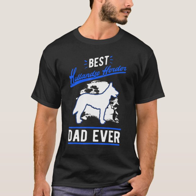 Manar Best Hollandse Herder Pappa All Hollandse He T Shirt (Framsida)