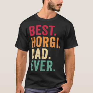 Manar Best Horgi Pappa Now Corgi och Husky Hund Mi T Shirt
