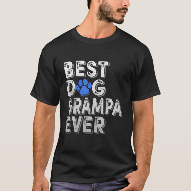 Manar Best Hund Grampa nånsin Tee Familj Far" (Framsida)