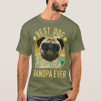 Manar Best Hund Grandpa All Pug Fars dag T Shirt