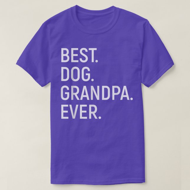 Manar Best Hund Grandpa nånsin Tshirt Hund Grandpa T Shirt (Design framsida)