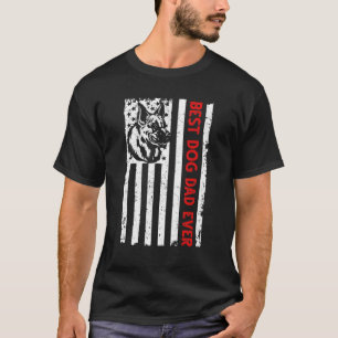 Manar Best Hund någonsin American Flagga Shirt for T