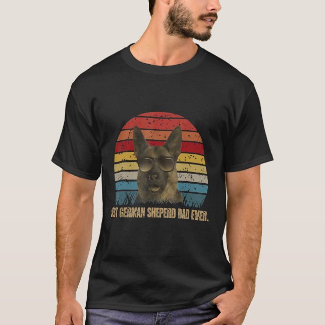Manar Best Hund Pappa All German Shepherd pappa Fa T Shirt (Framsida)
