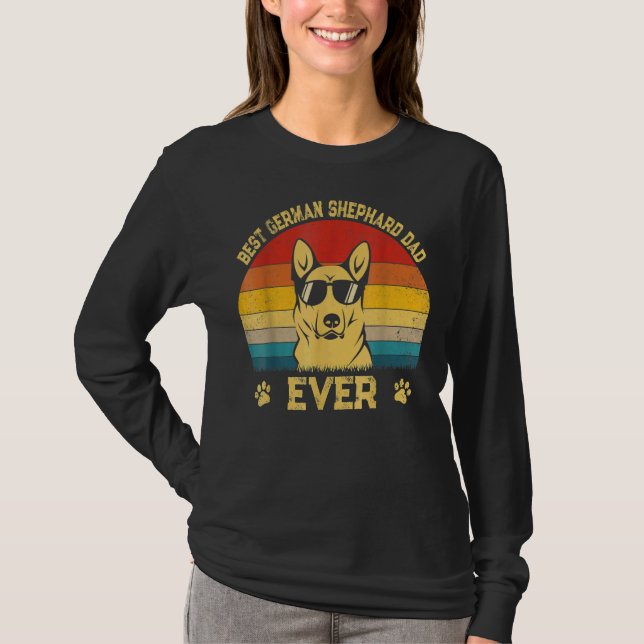 Manar Best Hund Pappa All German Shepherd pappa Fa T Shirt (Framsida)
