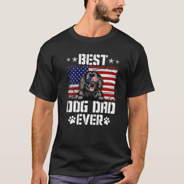 Manar Best Hund Pappa All Newfoundland Amerikanska T Shirt (Framsida)