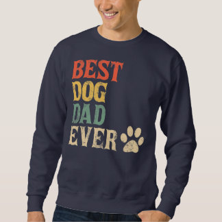 Manar Best Hund Pappa någonsin Vintage Hund pappa Lång Ärmad Tröja
