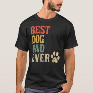 Manar Best Hund Pappa någonsin Vintage Hund pappa T Shirt