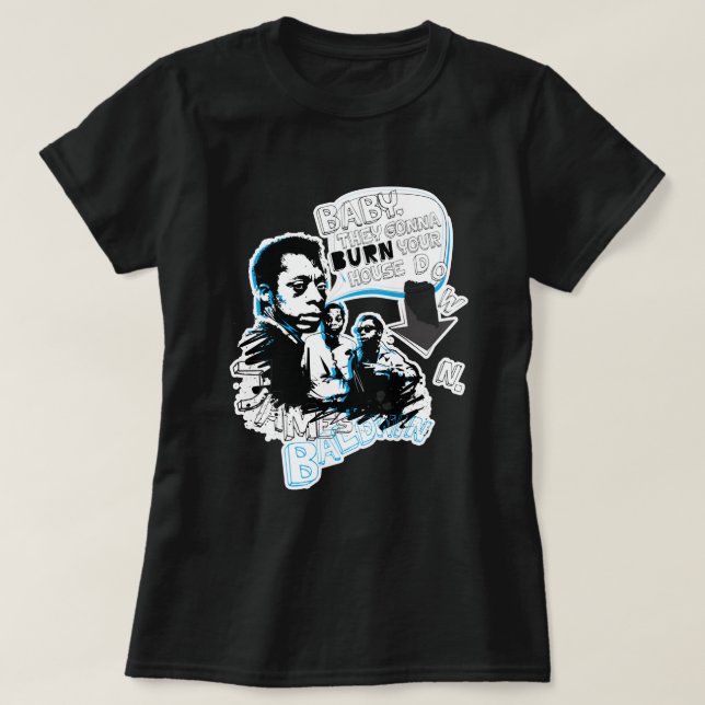 Manar Best James Baldwin Graphic for Fläkt T Shirt (Design framsida)