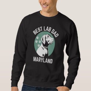 Manar Best Lab Pappa i Maryland Hund Pappa Lång Ärmad Tröja