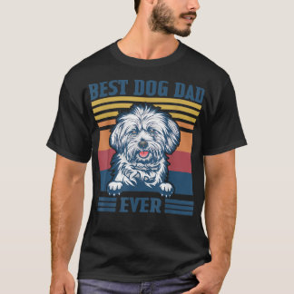 Manar Best Lhasa Apso Pappa AllRolig hund Pappa Fa T Shirt