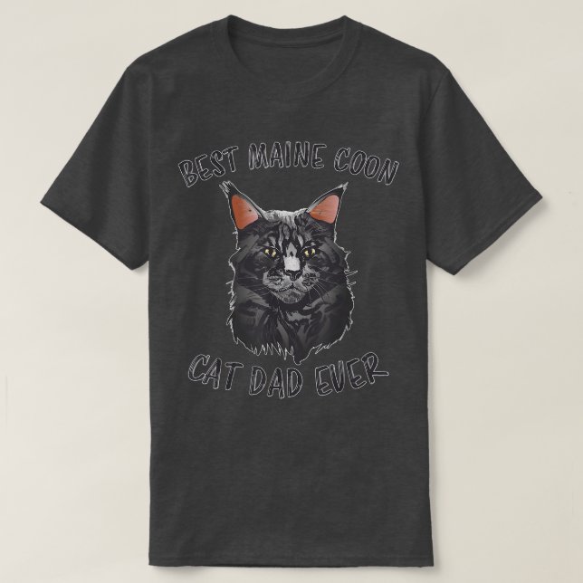 Manar Best Maine Coon Pappa Alltid Pappa Cat Far M T Shirt (Design framsida)