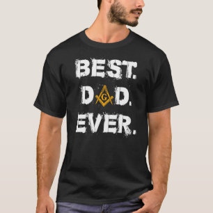 Manar Best Mason Pappa någonsin Masonic Emblems Sq T Shirt