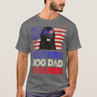 Manar Best Newfoundland Pappa All American Flagga T Shirt