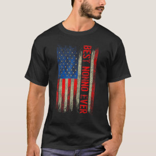 Manar Best Nonno Aldrig Fars dag USA:s Flagga T Shirt