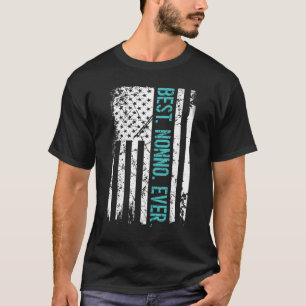 Manar Best Nonno Aldrig Förenta staterna Flagga Fa T Shirt