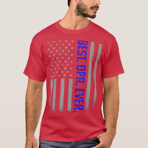 Manar Best Opa-gåvor till amerikanska Pappa-Flagga T Shirt