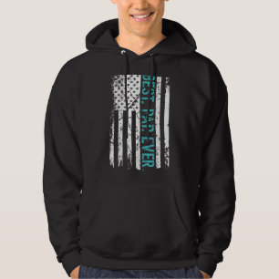 Manar Best Pap Aldrig USA Flagga F Hoodie