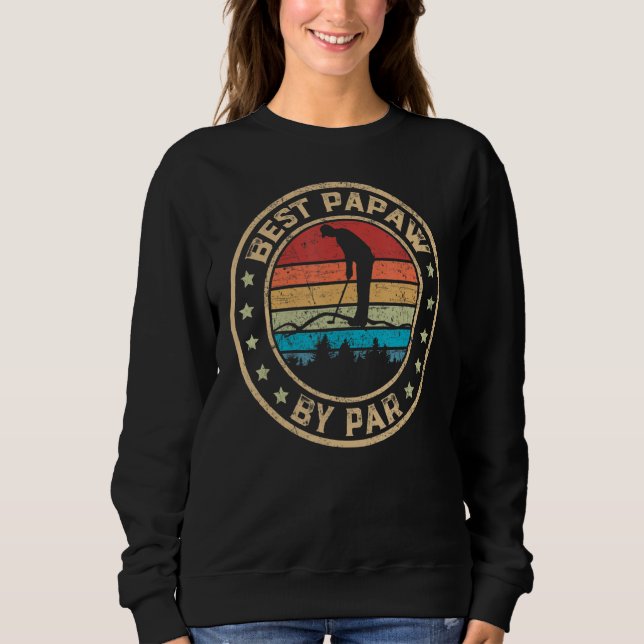 Manar Best Papaw by Par Golf För manar Funny Far T Shirt (Framsida)