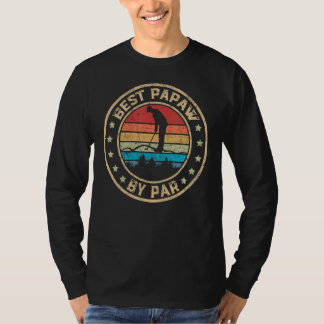 Manar Best Papaw by Par Golf För manar Funny Far T Shirt