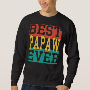 Manar Best Papaw någonsin Fars dag 2022 för morfar Lång Ärmad Tröja