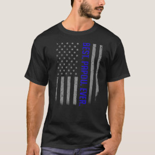 Manar Best Papou någonsin USA:s Flagga för Far T Shirt