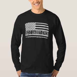 Manar Best pappa All American Flagga Patriotic Pap T Shirt