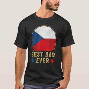 Manar Best Pappa Alltid Tjeckiska Far Land Tjeckie T Shirt