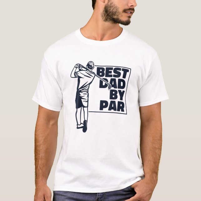 Manar Best Pappa by Par Golfer Golfing Legend Play T Shirt (Framsida)