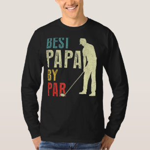 Manar Best Pappa efter Par Golf Fars dag pappa T Shirt