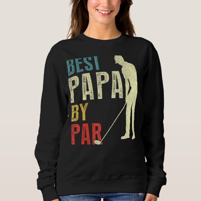 Manar Best Pappa efter Par Golf Fars dag pappa T Shirt (Framsida)