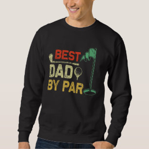 Manar Best Pappa efter Par Golf Lång Ärmad Tröja