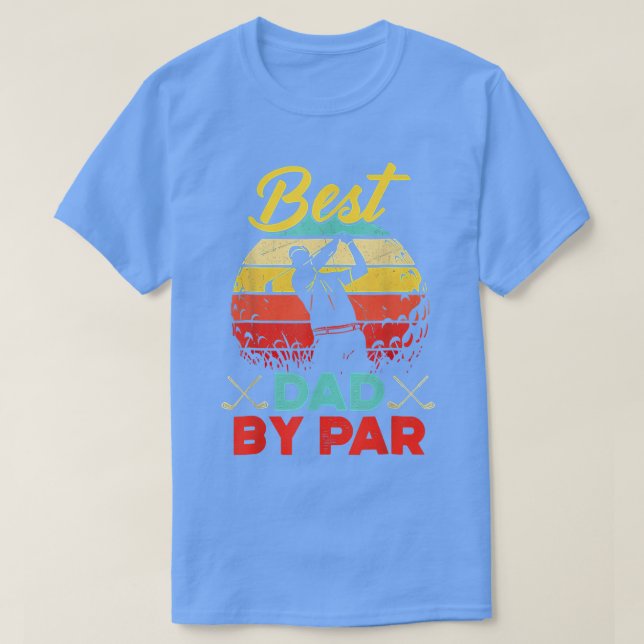 Manar Best Pappa efter Par Golfer pappa Fars dag  T Shirt (Design framsida)