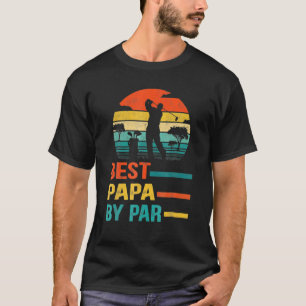 Manar Best Pappa efter Par Pappa Fars dag Gift Gol T Shirt
