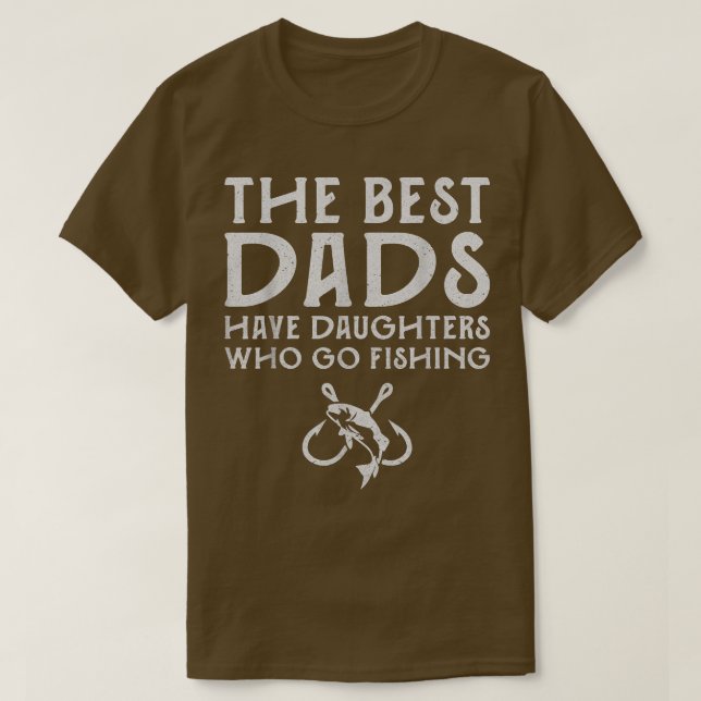 Manar Best Pappa Fishing Älskare Dotter Funny Fish T Shirt (Design framsida)
