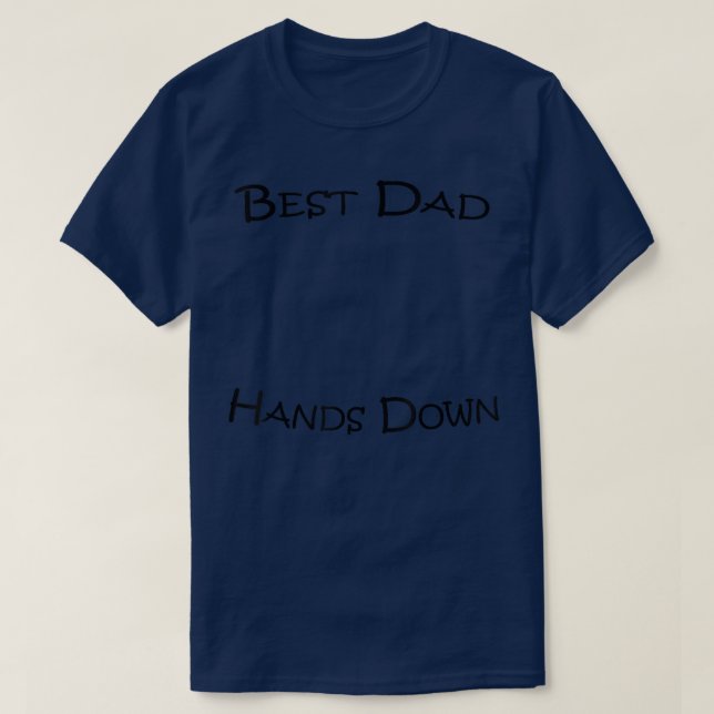 Manar Best Pappa Händer Down Craft Shirt-handutskr T Shirt (Design framsida)