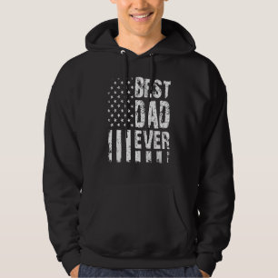 Manar Best Pappa någonsin Amerikanska Flagga Dau Hoodie
