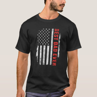 Manar Best pappa någonsin amerikanska flagga fars  T Shirt