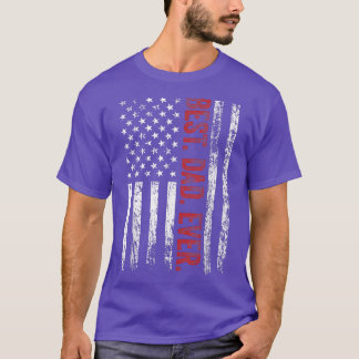 Manar Best Pappa någonsin Amerikanska Flagga Patri T Shirt