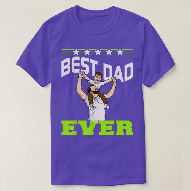 Manar Best Pappa någonsin Far och Son  T Shirt (Design framsida)