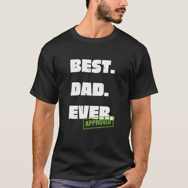 Manar Best Pappa någonsin godkänt T Shirt (Framsida)