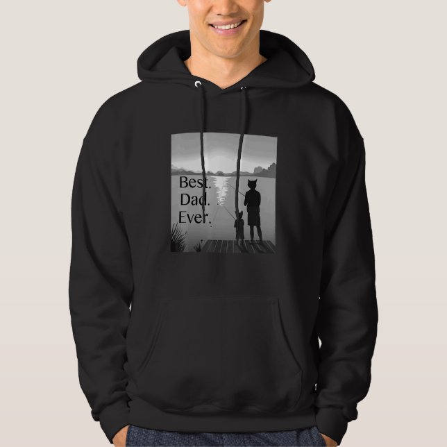 Manar Best Pappa någonsin Hoodie (Framsida)