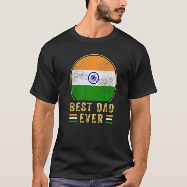 Manar Best Pappa någonsin Indiska Far Indiska FLA T Shirt (Framsida)