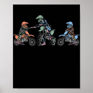 Manar Best Pappa någonsin Motorcross Dirtcycle End Poster