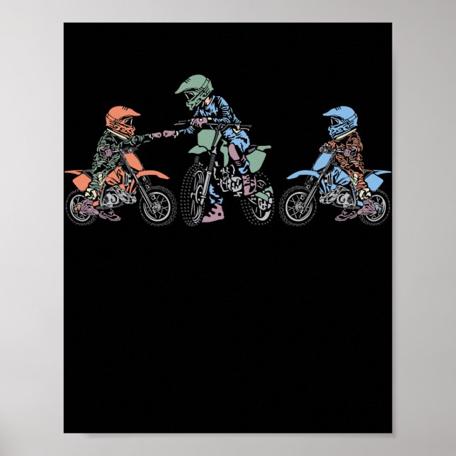 Manar Best Pappa någonsin Motorcross Dirtcycle End Poster (Framsidan)