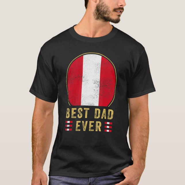 Manar Best Pappa någonsin Peruvian Far Land Peru F T Shirt (Framsida)