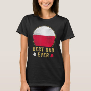 Manar Best Pappa någonsin Polska Far Land Polen Fl T Shirt