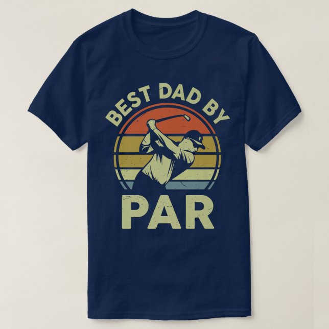 Manar Best Pappa per par Sports Älskare Golfer Pap T Shirt (Design framsida)