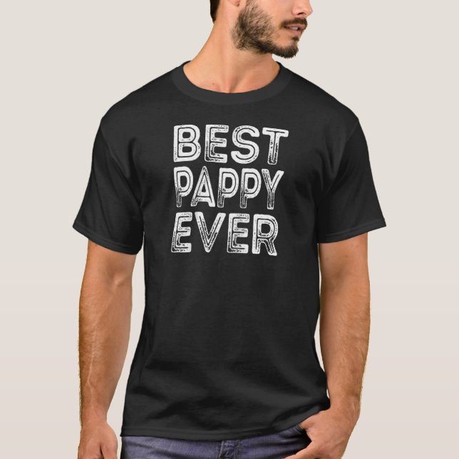 Manar Best Pappy Aldriny farfar Pappa Pappor T Shirt (Framsida)